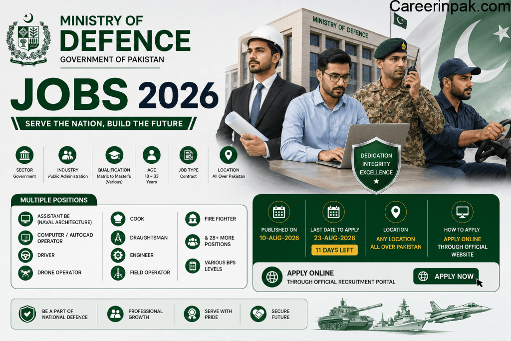 ministry of defence jobs 2026