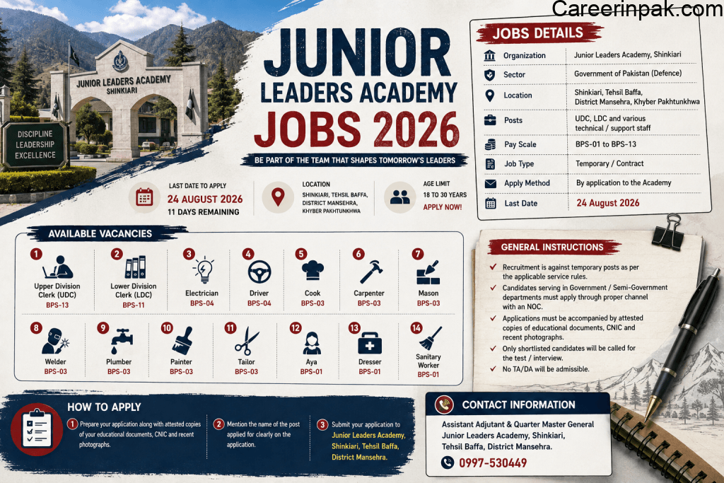 junior leaders academy jobs 2026