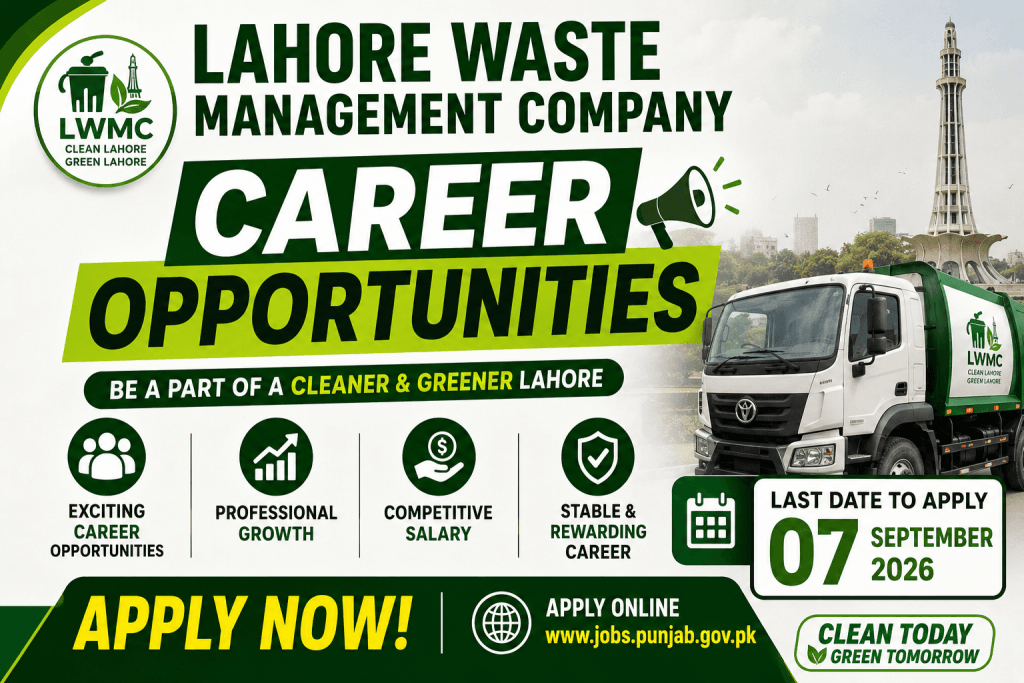 LWMC Lahore Jobs 2026