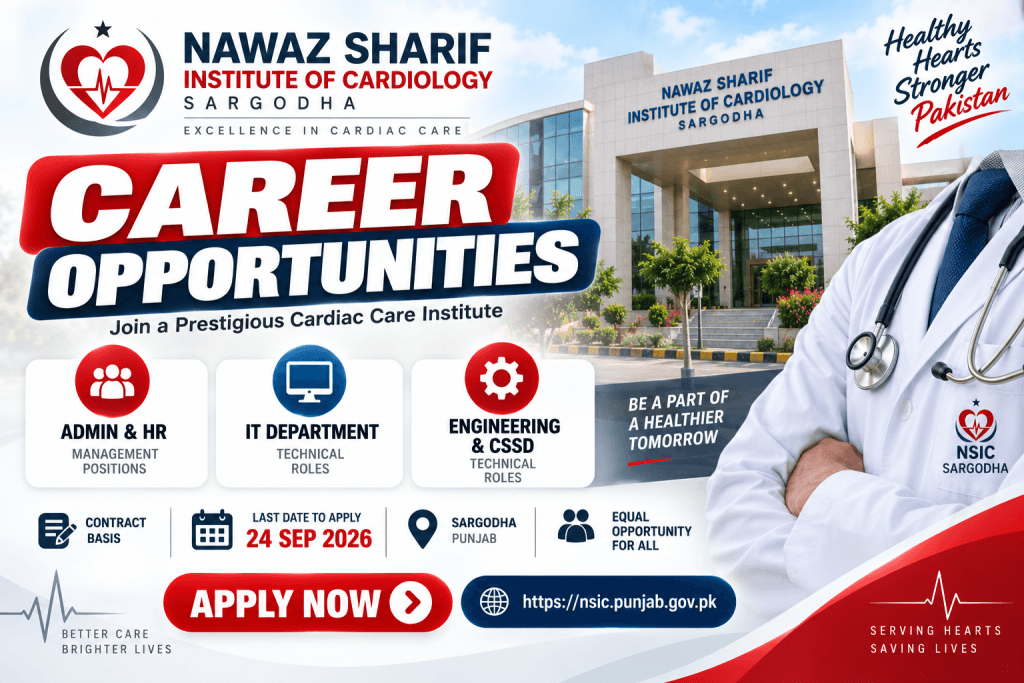 NSIC Sargodha IT and Management Jobs 2026