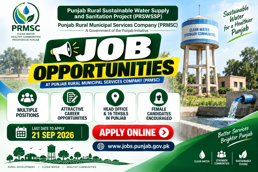 Punjab Rural Municipal Services Company PRMSC Jobs 2026 - Best 30+ Vacancies