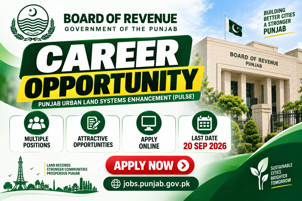 board of revenue punjab jobs 2026